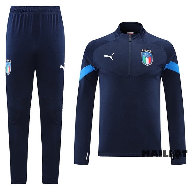 Foot Maillot Pas Cher Ensemble Complet Sudadera Entrainement Italie 2022 Bleu