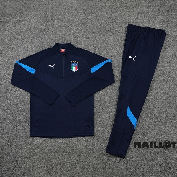 Foot Maillot Pas Cher Ensemble Complet Sudadera Entrainement Italie 2022 Bleu
