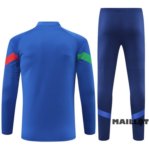 Foot Maillot Pas Cher Ensemble Complet Sudadera Entrainement Italie 2022 II Bleu