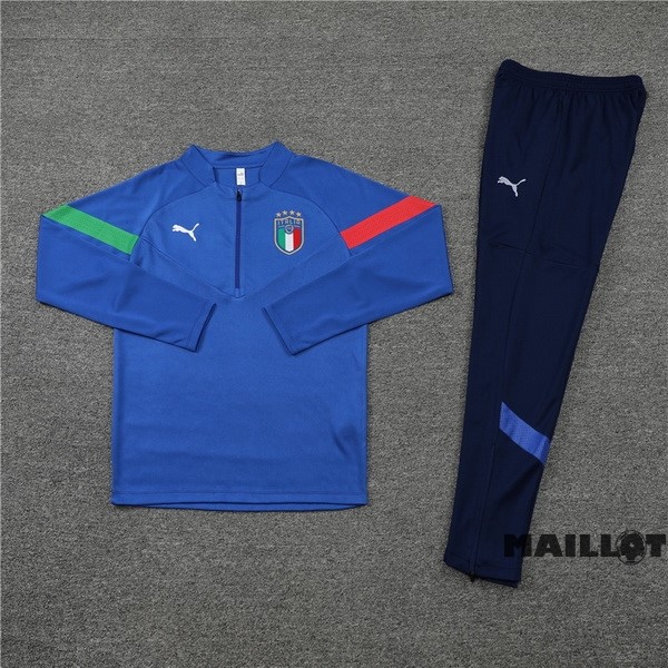 Foot Maillot Pas Cher Ensemble Complet Sudadera Entrainement Italie 2022 I Bleu