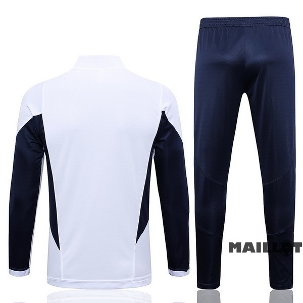 Foot Maillot Pas Cher Ensemble Complet Sudadera Entrainement Italie 2023 Blanc I Bleu Marine