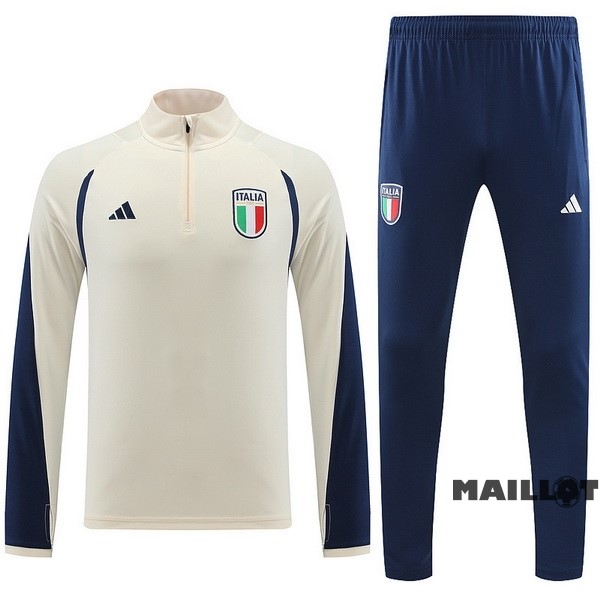 Foot Maillot Pas Cher Ensemble Complet Sudadera Entrainement Italie 2023 Jaune Bleu