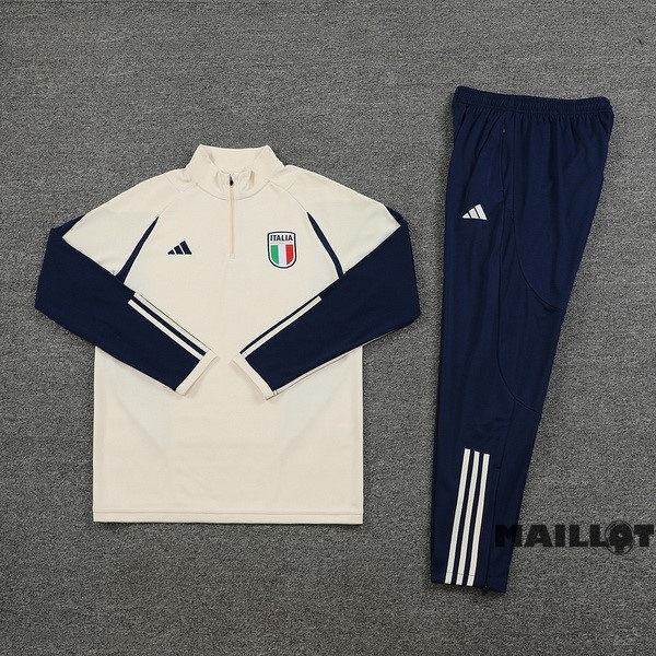 Foot Maillot Pas Cher Ensemble Complet Sudadera Entrainement Italie 2023 Jaune Bleu
