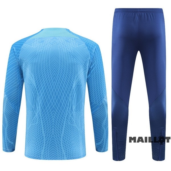 Foot Maillot Pas Cher Ensemble Complet Sudadera Entrainement Joueurs Enfant Angleterre 2022 Bleu