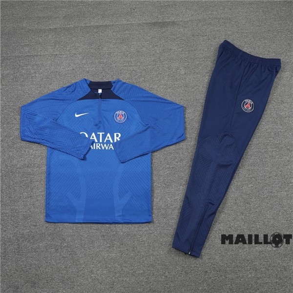 Foot Maillot Pas Cher Ensemble Complet Sudadera Entrainement Joueurs Enfant Paris Saint Germain 2022 2023 I Bleu