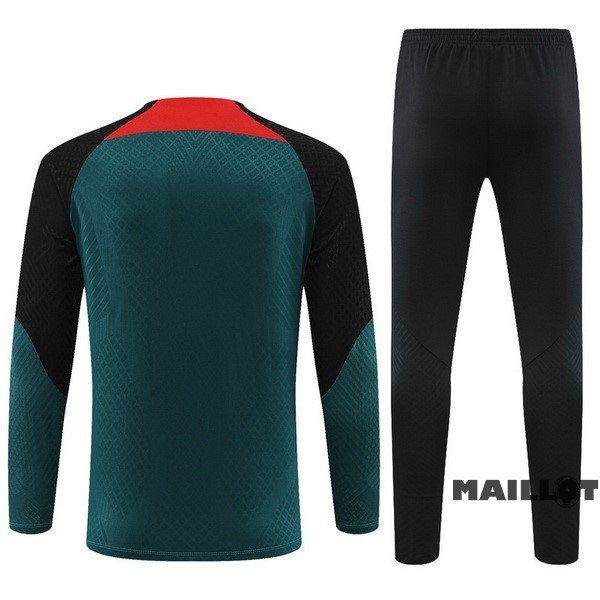 Foot Maillot Pas Cher Ensemble Complet Sudadera Entrainement Joueurs Enfant Paris Saint Germain 2022 2023 Vert Noir Rouge