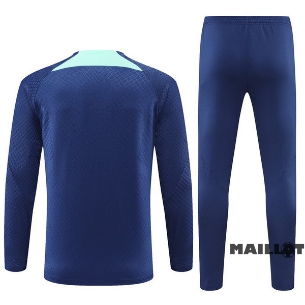 Foot Maillot Pas Cher Ensemble Complet Sudadera Entrainement Joueurs Inter Milán 2022 2023 Bleu