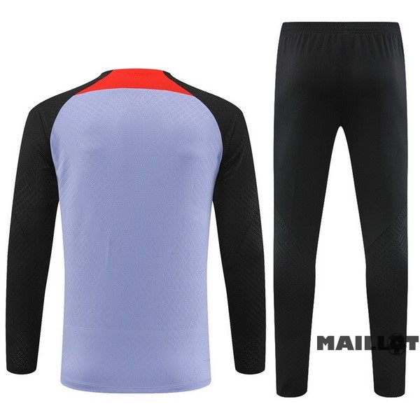 Foot Maillot Pas Cher Ensemble Complet Sudadera Entrainement Joueurs Liverpool 2022 2023 Purpura Noir
