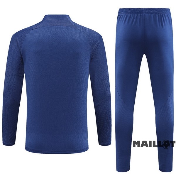 Foot Maillot Pas Cher Ensemble Complet Sudadera Entrainement Joueurs Tottenham Hotspur 2023 2024 Bleu Marine