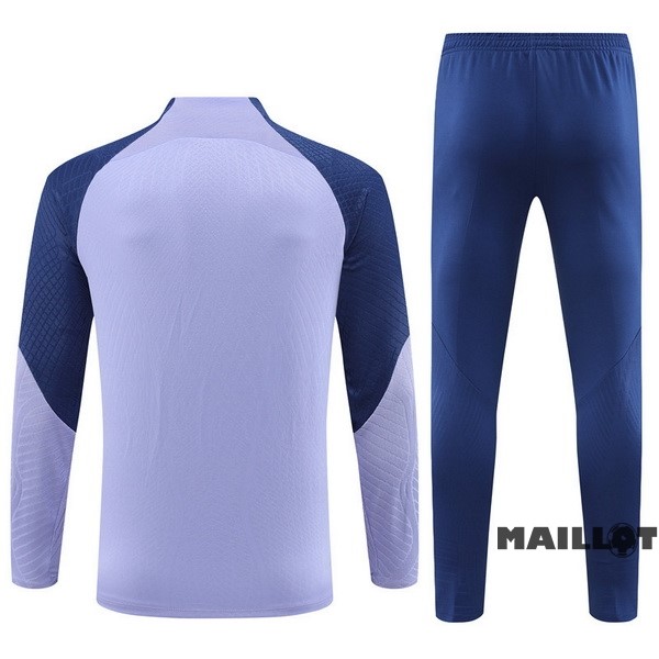 Foot Maillot Pas Cher Ensemble Complet Sudadera Entrainement Joueurs Tottenham Hotspur 2023 2024 Purpura Bleu