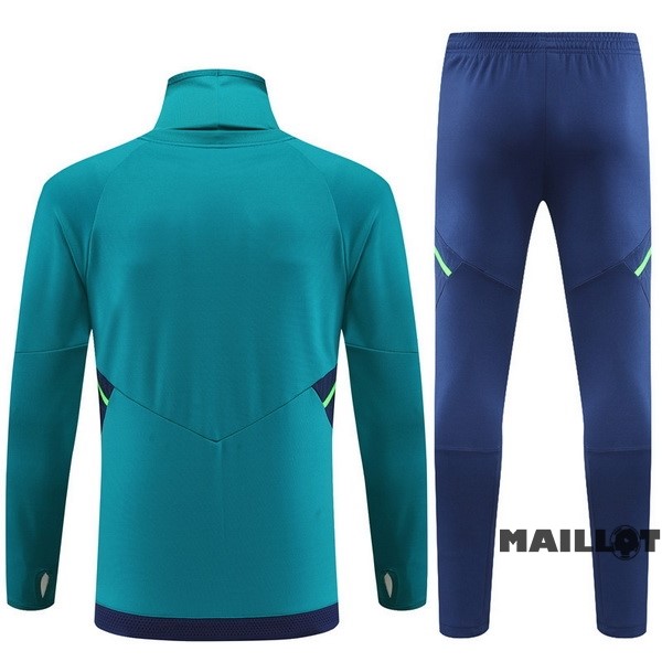 Foot Maillot Pas Cher Ensemble Complet Sudadera Entrainement Juventus 2022 2023 Vert II Bleu