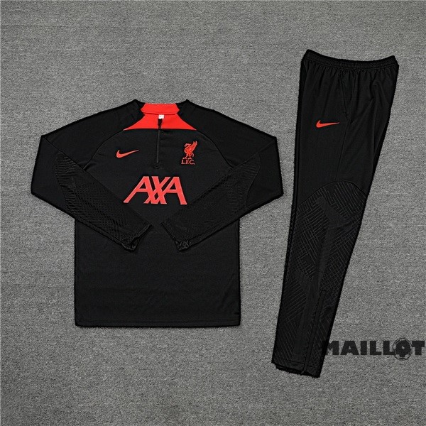 Foot Maillot Pas Cher Ensemble Complet Sudadera Entrainement Liverpool 2022 2023 Noir