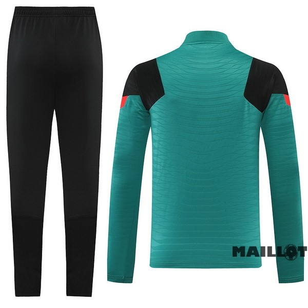 Foot Maillot Pas Cher Ensemble Complet Sudadera Entrainement Liverpool 2022 2023 Noir Vert