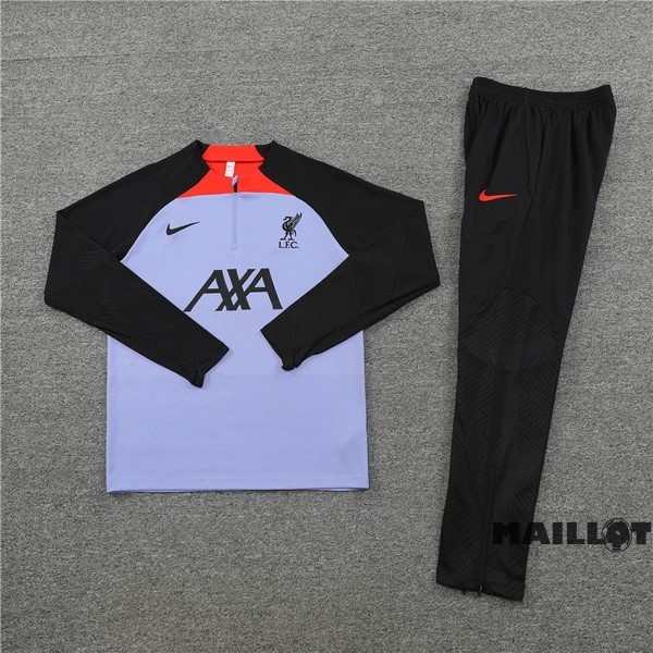 Foot Maillot Pas Cher Ensemble Complet Sudadera Entrainement Liverpool 2022 2023 Purpura Noir