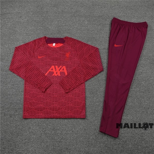 Foot Maillot Pas Cher Ensemble Complet Sudadera Entrainement Liverpool 2022 2023 Rouge