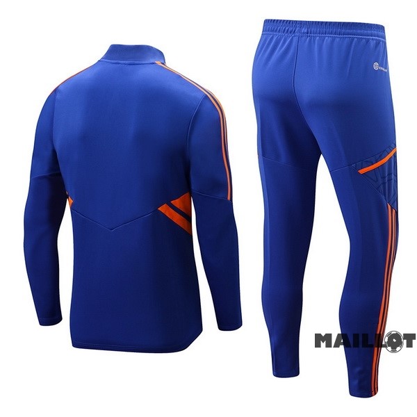 Foot Maillot Pas Cher Ensemble Complet Sudadera Entrainement Lyon 2022 2023 Bleu Rouge