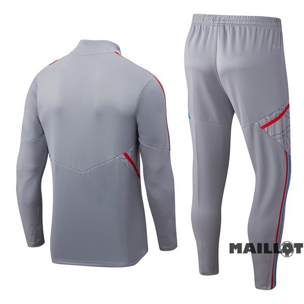 Foot Maillot Pas Cher Ensemble Complet Sudadera Entrainement Lyon 2022 2023 Gris