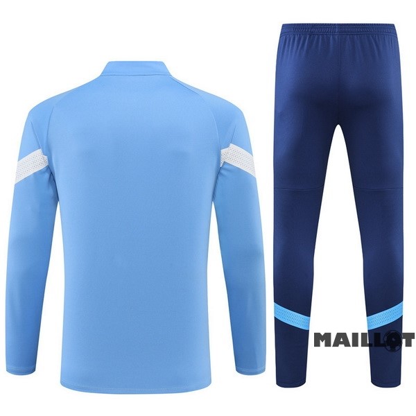 Foot Maillot Pas Cher Ensemble Complet Sudadera Entrainement Manchester City 2022 2023 Bleu