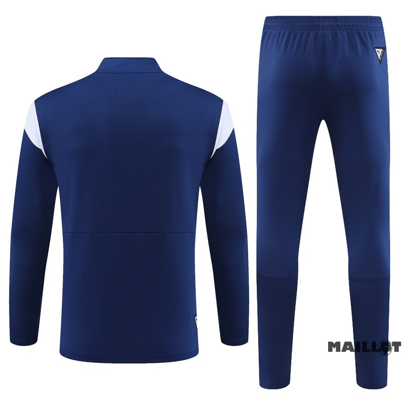 Foot Maillot Pas Cher Ensemble Complet Sudadera Entrainement Manchester City 2023 2024 Bleu Marine Blanc
