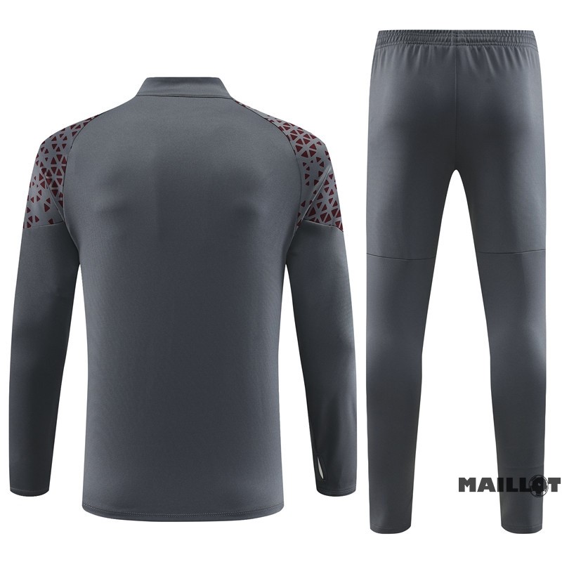 Foot Maillot Pas Cher Ensemble Complet Sudadera Entrainement Manchester City 2023 2024 Gris