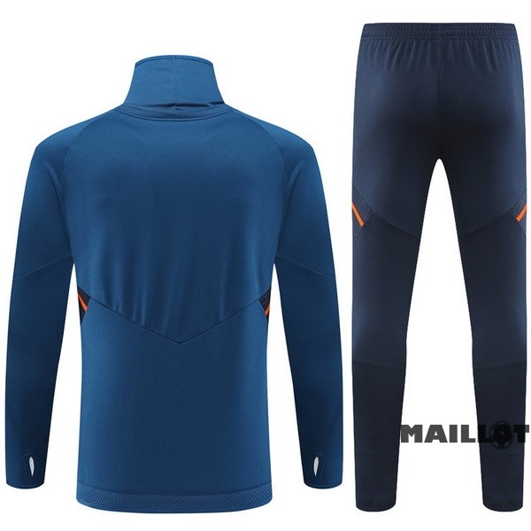 Foot Maillot Pas Cher Ensemble Complet Sudadera Entrainement Manchester United 2022 2023 Bleu