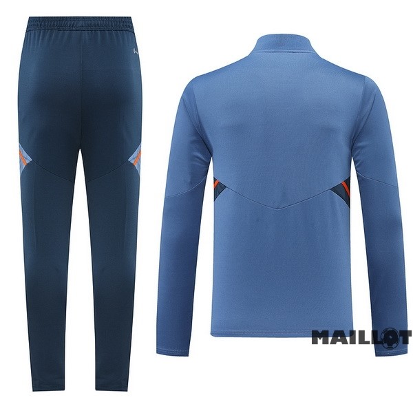 Foot Maillot Pas Cher Ensemble Complet Sudadera Entrainement Manchester United 2022 2023 Bleu