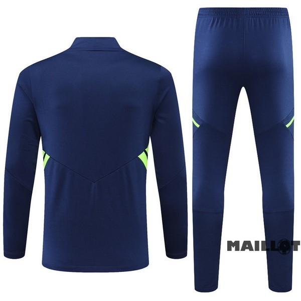 Foot Maillot Pas Cher Ensemble Complet Sudadera Entrainement Manchester United 2022 2023 Bleu Vert