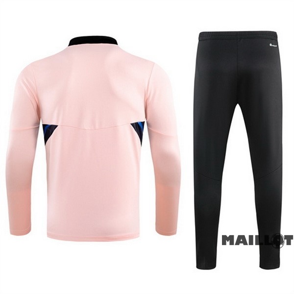 Foot Maillot Pas Cher Ensemble Complet Sudadera Entrainement Manchester United 2022 2023 Rose II Noir