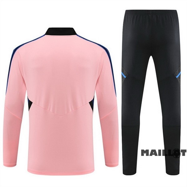 Foot Maillot Pas Cher Ensemble Complet Sudadera Entrainement Manchester United 2022 2023 Rose I Noir