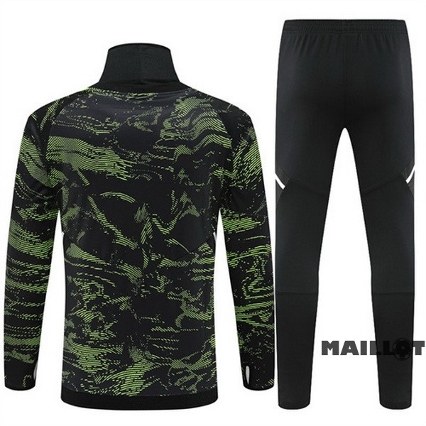 Foot Maillot Pas Cher Ensemble Complet Sudadera Entrainement Manchester United 2022 2023 Vert Noir