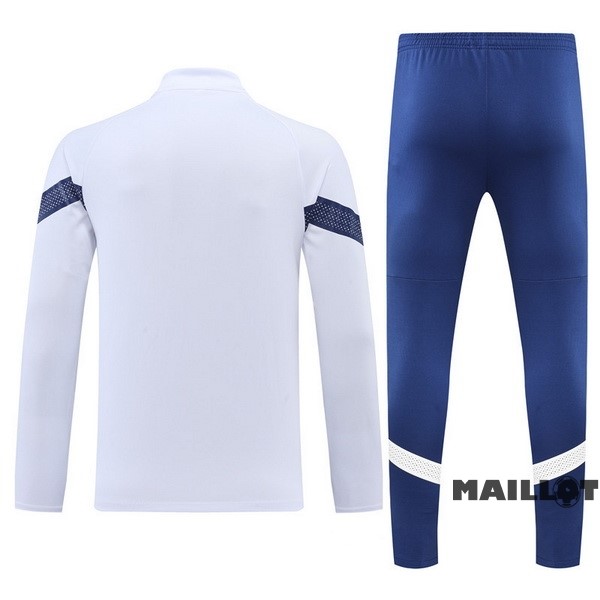 Foot Maillot Pas Cher Ensemble Complet Sudadera Entrainement Marsella 2022 2023 Blanc Bleu