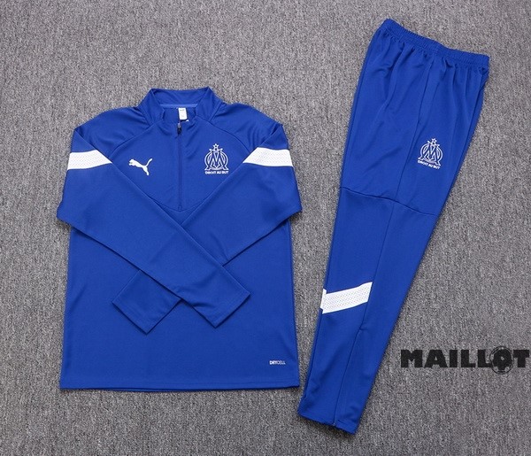 Foot Maillot Pas Cher Ensemble Complet Sudadera Entrainement Marsella 2022 2023 Bleu