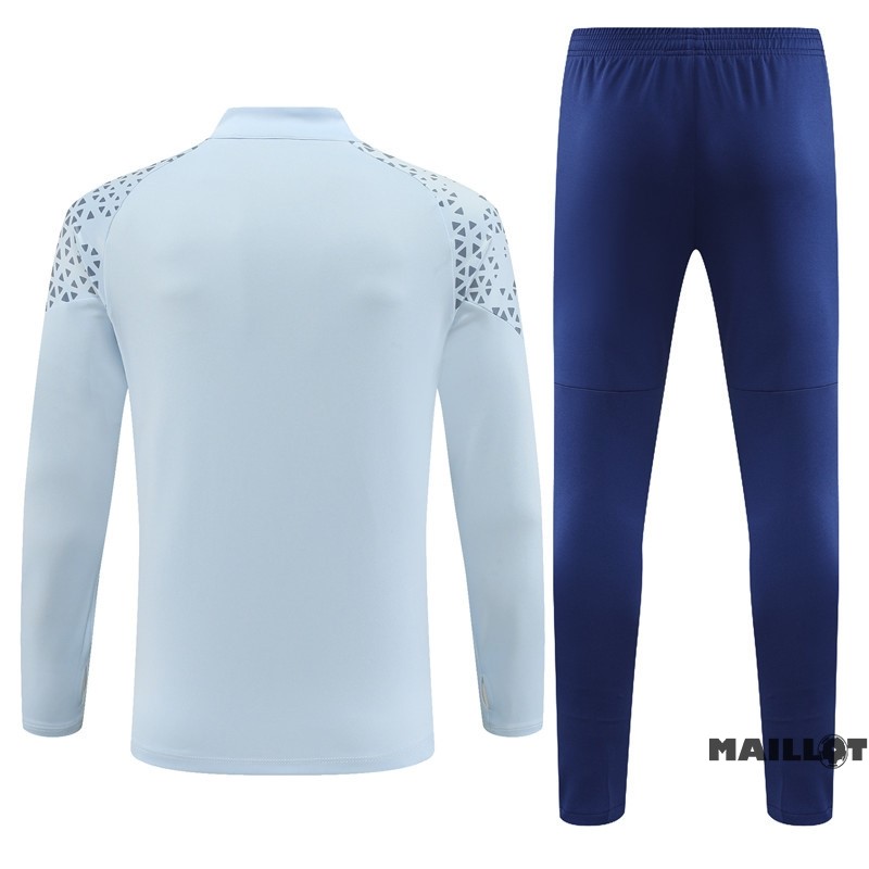 Foot Maillot Pas Cher Ensemble Complet Sudadera Entrainement Marsella 2023 2024 Bleu