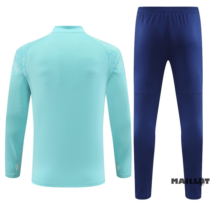 Foot Maillot Pas Cher Ensemble Complet Sudadera Entrainement Marsella 2023 2024 Vert Bleu