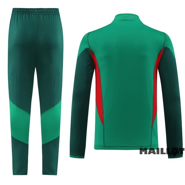 Foot Maillot Pas Cher Ensemble Complet Sudadera Entrainement Mexique 2022 Vert Rouge