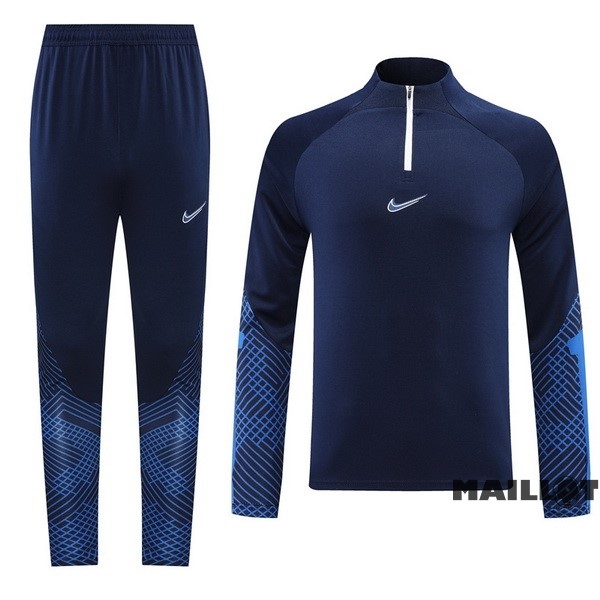 Foot Maillot Pas Cher Ensemble Complet Sudadera Entrainement Nike 2022 2023 Bleu I Marine