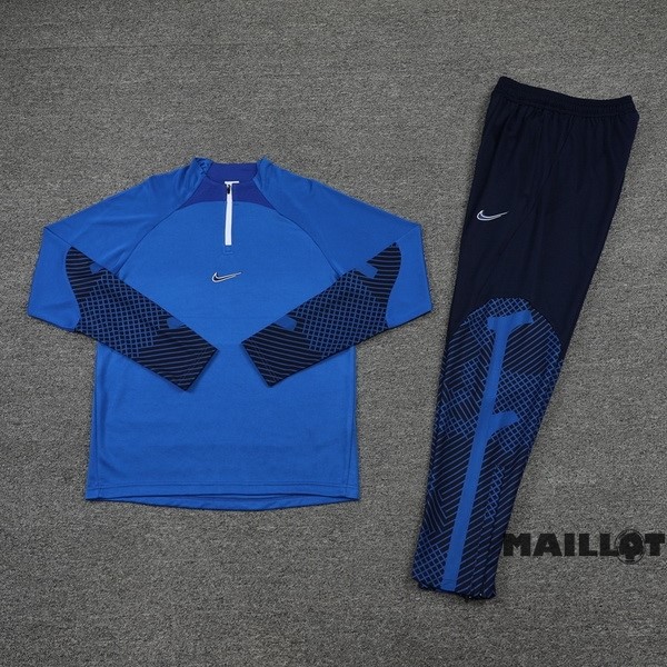 Foot Maillot Pas Cher Ensemble Complet Sudadera Entrainement Nike 2022 2023 Bleu