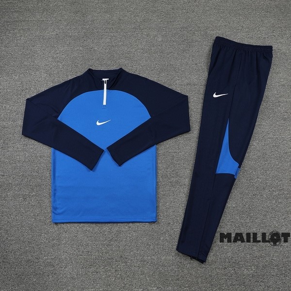 Foot Maillot Pas Cher Ensemble Complet Sudadera Entrainement Nike 2022 2023 II Bleu