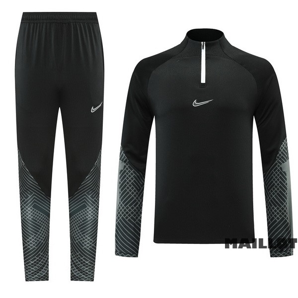 Foot Maillot Pas Cher Ensemble Complet Sudadera Entrainement Nike 2022 2023 Noir