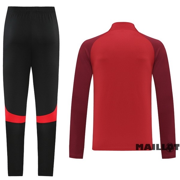 Foot Maillot Pas Cher Ensemble Complet Sudadera Entrainement Nike 2022 2023 Rouge II Noir
