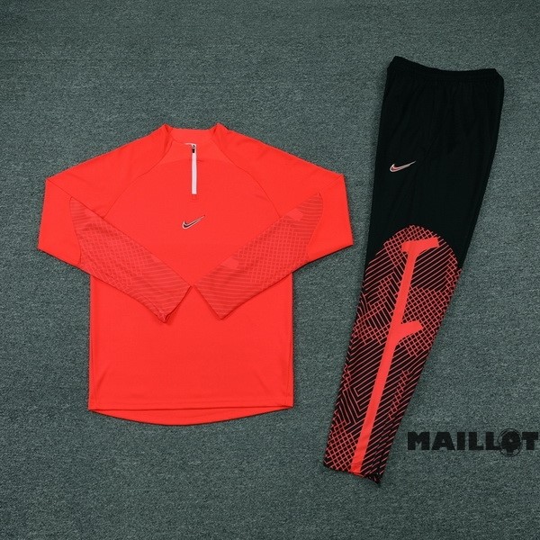 Foot Maillot Pas Cher Ensemble Complet Sudadera Entrainement Nike 2022 2023 Rouge Noir