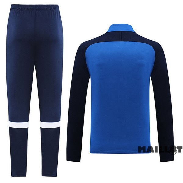 Foot Maillot Pas Cher Ensemble Complet Sudadera Entrainement Nike 2023 2024 Bleu Blanc