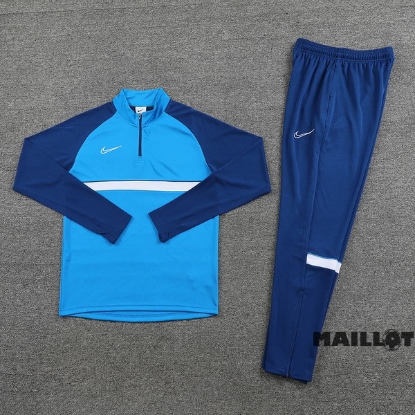 Foot Maillot Pas Cher Ensemble Complet Sudadera Entrainement Nike 2023 2024 Bleu I Blanc