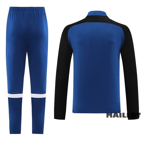 Foot Maillot Pas Cher Ensemble Complet Sudadera Entrainement Nike 2023 2024 Bleu Noir