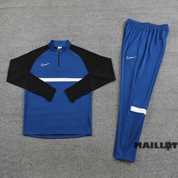 Foot Maillot Pas Cher Ensemble Complet Sudadera Entrainement Nike 2023 2024 Bleu Noir
