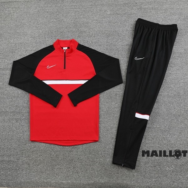 Foot Maillot Pas Cher Ensemble Complet Sudadera Entrainement Nike 2023 2024 Noir Rouge