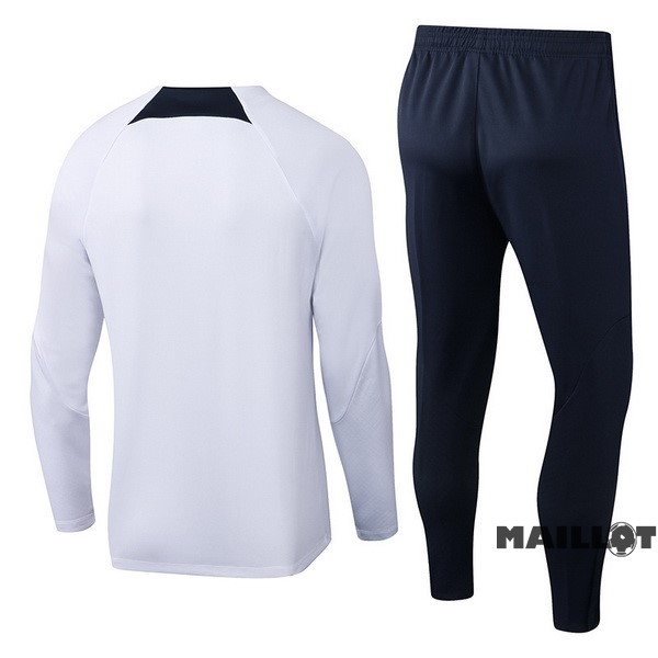 Foot Maillot Pas Cher Ensemble Complet Sudadera Entrainement Paris Saint Germain 2022 2023 Blanc Noir