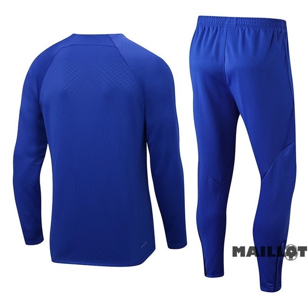 Foot Maillot Pas Cher Ensemble Complet Sudadera Entrainement Paris Saint Germain 2022 2023 Bleu