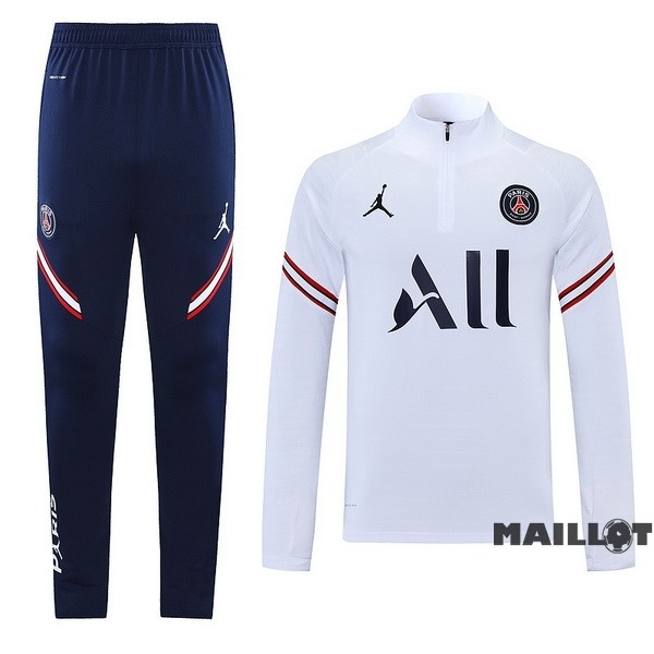 Foot Maillot Pas Cher Ensemble Complet Sudadera Entrainement Paris Saint Germain 2022 2023 Bleu Blanc