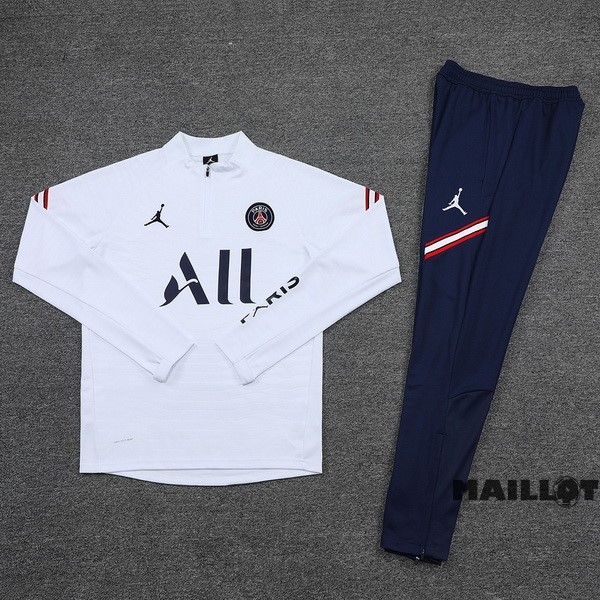 Foot Maillot Pas Cher Ensemble Complet Sudadera Entrainement Paris Saint Germain 2022 2023 Bleu Blanc